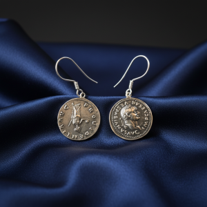 Antik Roma Sikke Replika Küpe